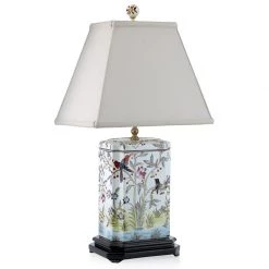 Scully & Scully Tropical Flowers Jar Lamp
