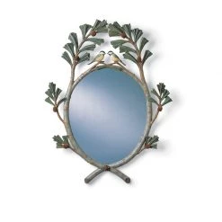 Scully & Scully Chickadees In Pine Boughs Mirror