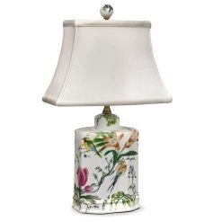 Scully & Scully Songbirds & Tulips Jar Lamp