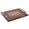 Scully & Scully Mosaic Mahogany Tray And Coaster Set