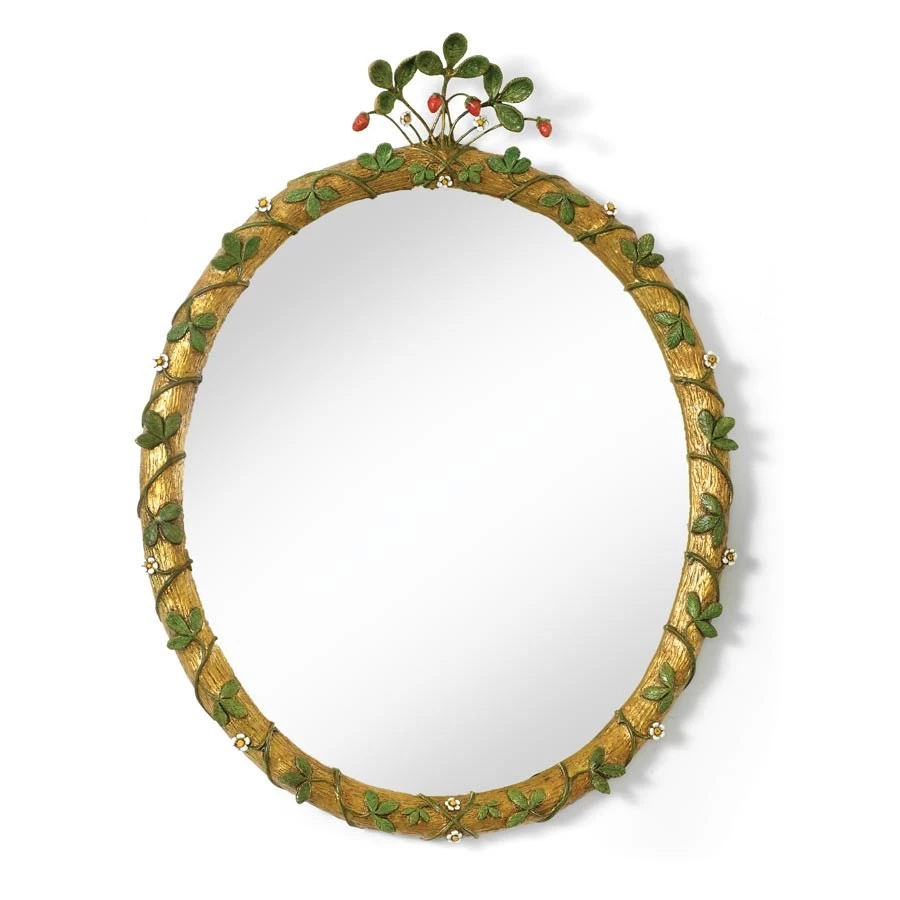 Scully & Scully Strawberry Jewel Oval Mirror 2 Scully & Scully Strawberry Jewel Oval Mirror - Image 2