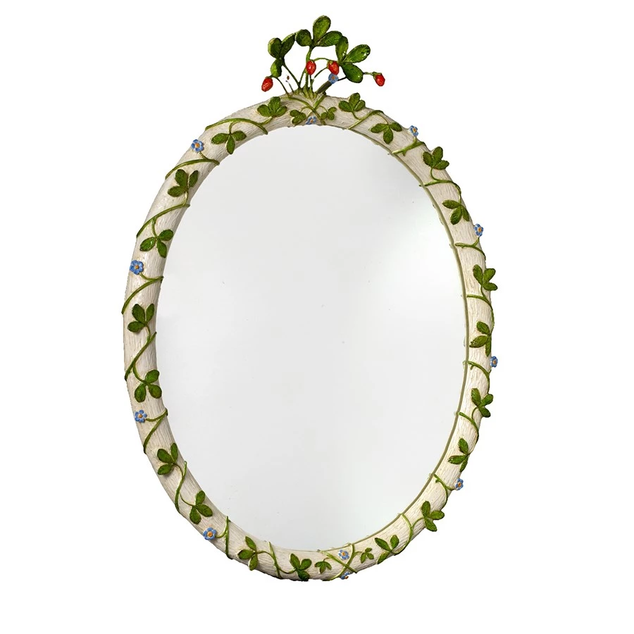 Scully & Scully Strawberry Jewel Oval Mirror 3 Scully & Scully Strawberry Jewel Oval Mirror - Image 3