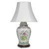 Scully & Scully Chinoiserie Floral Multicolored Temple Jar Lamp