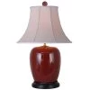 Scully & Scully Oxblood Round Jar Lamp