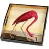 Scully & Scully Audubon Flamingo Square Lacquered Tray