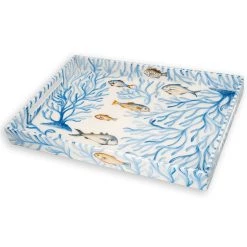 Scully & Scully Blue Oceana Lacquered Tray