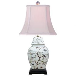 Scully & Scully Birds & Butterflies Rectangular Jar Lamp