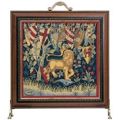 Scully & Scully King Arthur Lion Tapestry Firescreen