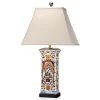Scully & Scully Imari Porcelain Rectangular Vase Lamp