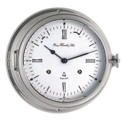 Scully & Scully Andover Nickelplated Ship's Clock