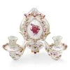 Herend Chinese Bouquet Two Branched Sconce, Raspberry