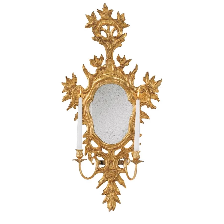 Scully & Scully Venetian Sconce, Antique Gold 1 Scully & Scully Venetian Sconce, Antique Gold