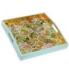 Scully & Scully Gold Hummingbird Trellis Lacquered Tray