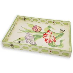 Scully & Scully Tulips Lacquered Tray