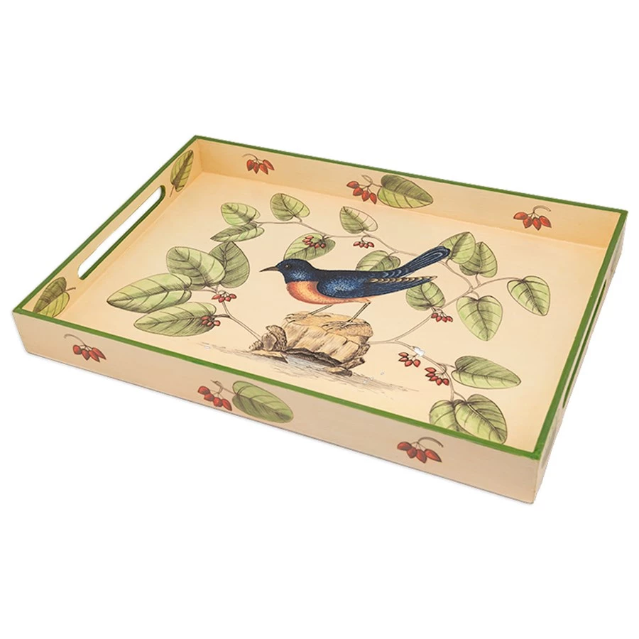Scully & Scully Catesby Bluebird Lacquered Tray 1 Scully & Scully Catesby Bluebird Lacquered Tray