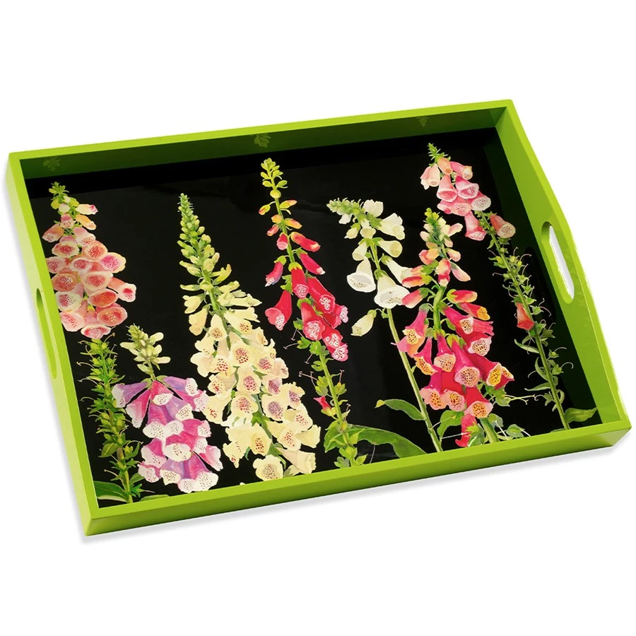 Scully & Scully Foxglove Lacquered Tray 1 Scully & Scully Foxglove Lacquered Tray