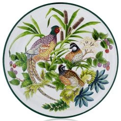 Scully & Scully Handpainted Pheasant & Quail Tole Tray