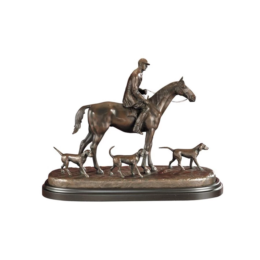 Scully & Scully Hunter & Three Hounds Sculpture Lamp 2 Scully & Scully Hunter & Three Hounds Sculpture Lamp - Image 2
