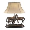Scully & Scully Horse Family Sculpture Lamp