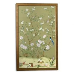 Scully & Scully Edgedale Watercolor Painting Silk Panels