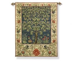 Scully & Scully Tree Of Life Blue Tapestry Wall Hanging