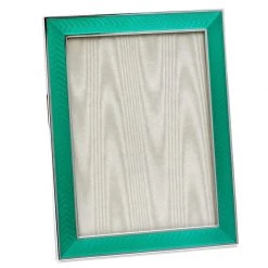 Scully & Scully Sterling Silver & Enamel Herringbone Frames 4" X 6" -Home Decor Shop unnamed file 673