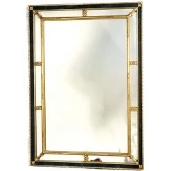 Scully & Scully Tuxedo Mirror, Black Panel