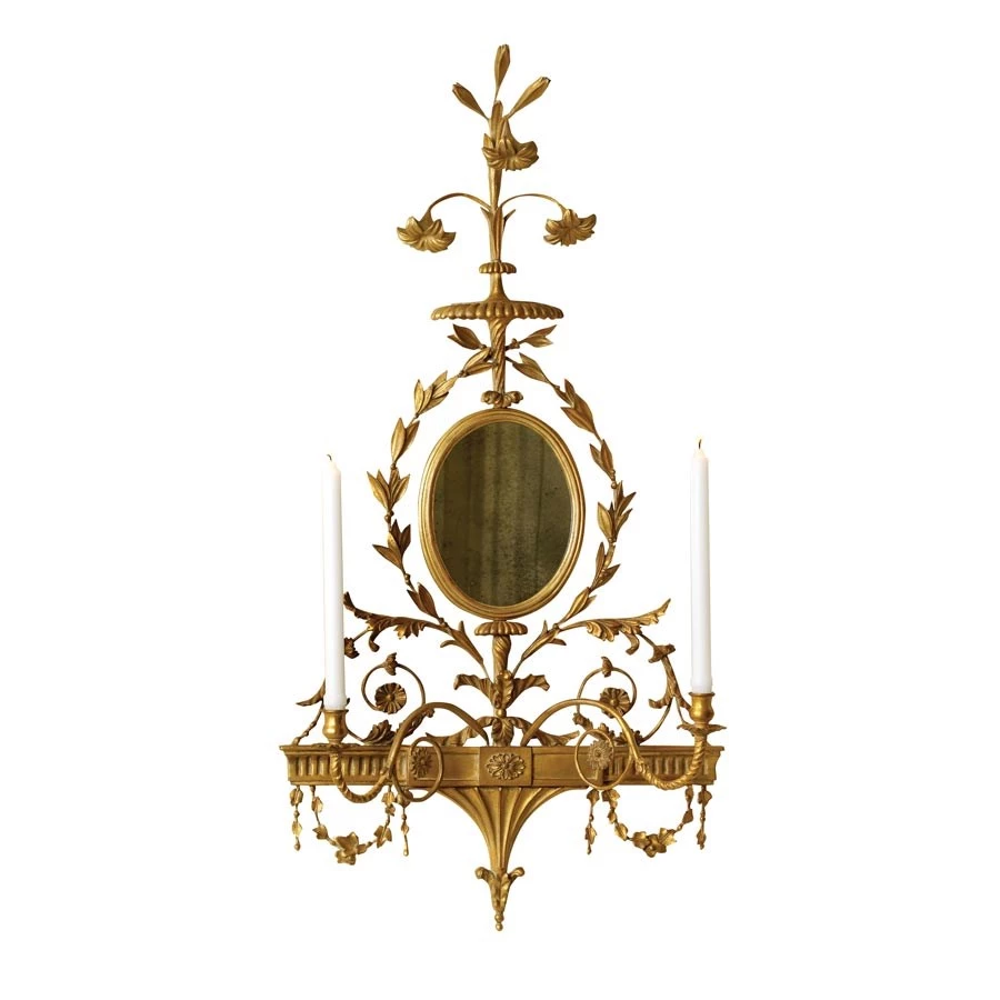 Scully & Scully Newport Adam Double Sconce 1 Scully & Scully Newport Adam Double Sconce