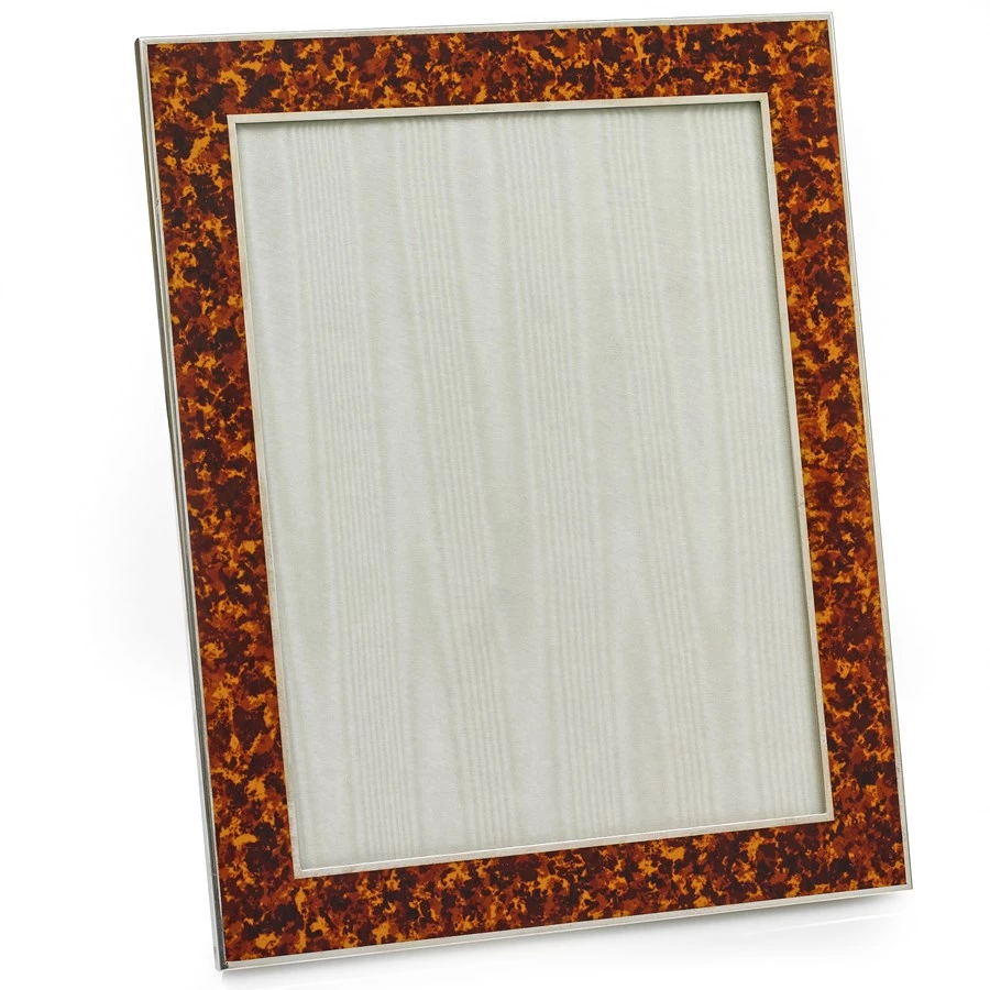 Scully & Scully Tortoise Enamel & Sterling Silver Picture Frames 5 Scully & Scully Tortoise Enamel & Sterling Silver Picture Frames - Image 5