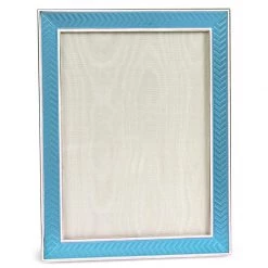 Scully & Scully Sterling Silver & Enamel Herringbone Frames 5" X 7" -Home Decor Shop unnamed file 745