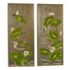 Scully & Scully Hand-painted Lotus Panels, Set Of 2