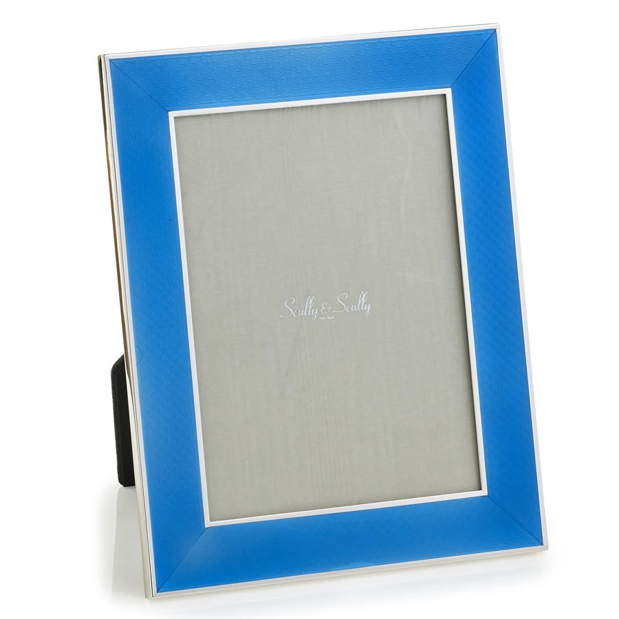 Scully & Scully Sterling Silver & Enamel Frames 5" X 7" 2 Scully & Scully Sterling Silver & Enamel Frames 5" X 7" - Image 2
