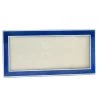 Scully & Scully Herringbone Enamel Frame Blue 4 X 10