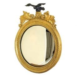 Scully & Scully Rondel Mirror With Eagle