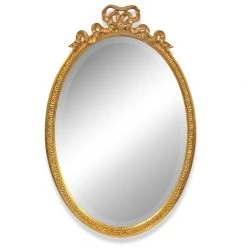 Scully & Scully Bow Oval Vertical Mirror