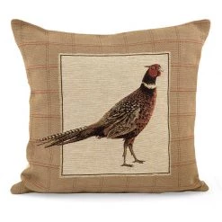 Scully & Scully Strutting Pheasant Tapestry Pillows