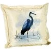 Scully & Scully Handpainted Blue Herons Silk Pillows