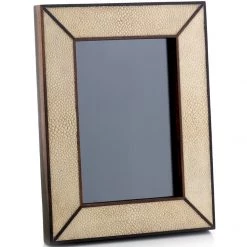 Scully & Scully Shagreen Ebony Corner Trim Frames 3" X 5"