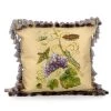 Scully & Scully Handpainted Butterfly & Fruit Silk Pillows