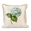 Scully & Scully Handpainted Hydrangea Square Silk Pillows