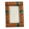 Scully & Scully Leather Books Picture Frames, Brown