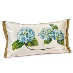 Scully & Scully Handpainted Hydrangea Silk Pillows