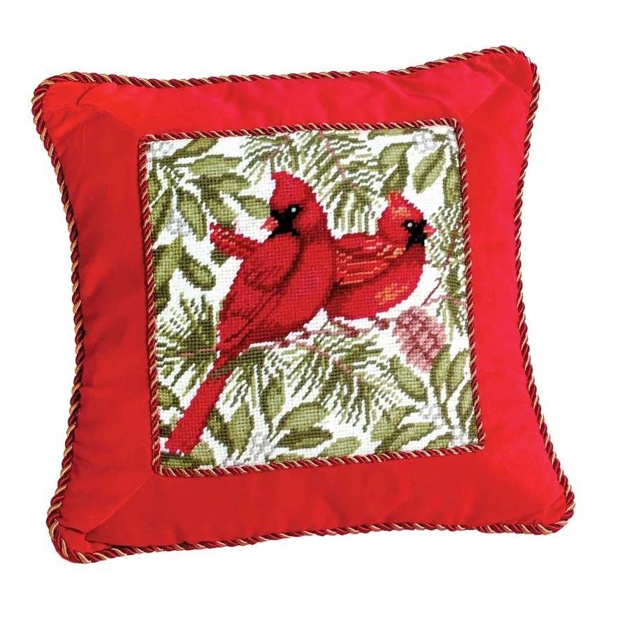 Scully & Scully Needlepoint Bird Pillows 1 Scully & Scully Needlepoint Bird Pillows