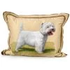 Scully & Scully Handpainted Dog Silk Pillows